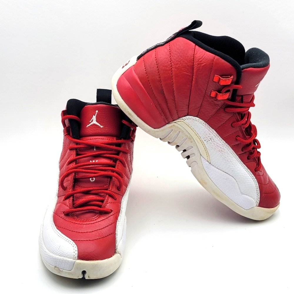 Kids Air Jordan 12 RETRO Gym Red Sneakers SIZE 6.5 Y #1572‎